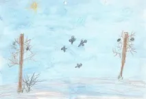Дитячі малюнки про осінь дитячі