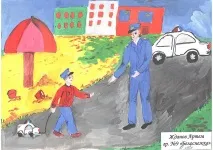 Діти поліцейських намалювали своїх батьків намалювали