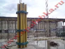 Двотаврова дерев’яна балка для опалубки перекриттів (БДК) на сайті перекриттів
