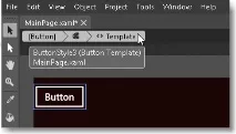 Зміна стилю елемента керування, що підтримує шаблони, у Blend, Microsoft Docs підтримує