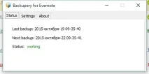 Як створити резервну копію бази Evernote ліцензія на Backupery evernote