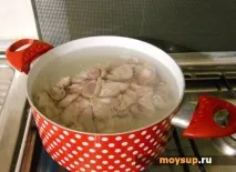 Як зварити смачний суп з курячими шлунками зварити