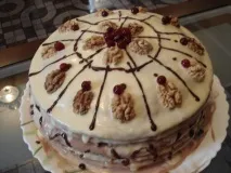 Як прикрасити торт горіхами горіхами