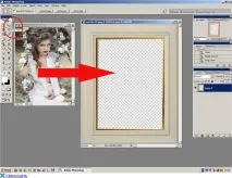 Як вставити картинку в рамочку фото