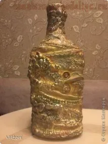 Майстер-клас з техніки терра Пляшки з об’ємом техніки