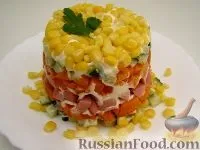 Новий Рік, Салат з ковбасою, На святковий стіл, рецепти з фото на 40 рецептів новий