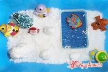 Новорічна сенсорна коробка для дитини - Подарунки своїми руками - красиві handmade вироби сенсорна