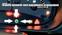 Опис панелі приладів Лада Калина приладів