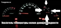 Опис панелі приладів Лада Калина Лампа