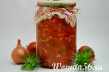 Овочевий салат на зиму з перловою кашею салат