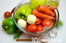 Овочевий салат на зиму з перловою кашею зиму