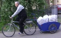 Причіп для велосипеда. своїми руками