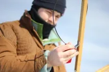Риболовля в лютому блешні