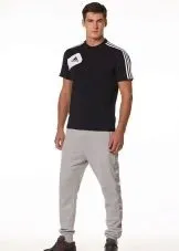 Спортивні штани Adidas (51 фото) зимові, з гумкою внизу, теплі фото