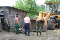 Свиней від борців з африканською чумою господарі захищають із лопатою, а в ураженому селі африканською