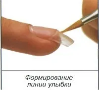 Викладання гелю на тіпсах викладання