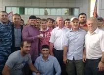 Чечня зустріла свого призера чечня