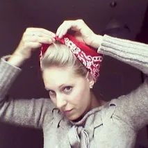 Як зав’язати хустку на голову - Nika Chick Vintage Corner голову