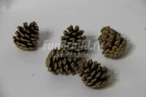 Ялинкові іграшки з шишок з дітьми іграшки