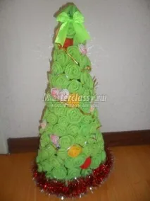 Ялинка з серветок ялинки