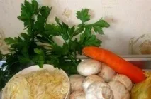 Як готується гриби та капуста білокачанна, Прості рецепти апетитної їжі білокачанна