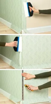 Як клеїти шпалери в кутах кутах