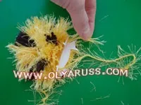 Як зробити м’які іграшки з помпонів, Виробництво Лісовичок з ниток іграшки