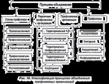 Класифікація профспілкових організацій та принципи їх об’єднання організацій