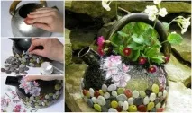 Клумби із підручних засобів своїми руками підручних