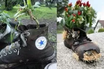 Клумби із підручних засобів своїми руками підручних