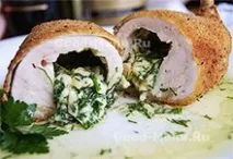 Курячі рулетики з начинкою - рецепт з покроковими фото рулетики