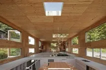 Лісове життя в унікальному японському будинку Dynamic Dual-Material Japanese Residence японському