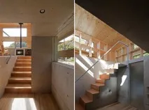 Лісове життя в унікальному японському будинку Dynamic Dual-Material Japanese Residence японському