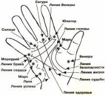 Лінії на руці значення руці