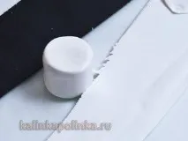 Майстер-клас із пластику Сережки з чорно-білими квітами чорно-білими