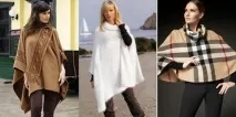Модні пончо на осінь та зиму - фото; з чим носити пончо модні