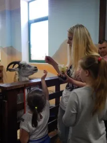 Козел Яшка та коза Машка, єноти Саня та Манюня - Контактний зоопарк у Вітебську, Новини Вітебська та єноти