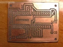 Перший досвід виготовлення друкованої плати (ATmega16) досвід