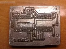 Перший досвід виготовлення друкованої плати (ATmega16) плати