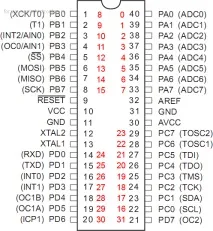 Перший досвід виготовлення друкованої плати (ATmega16) друкованої