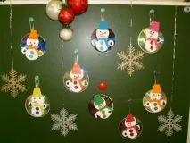 Вироби з компакт-дисків на Новий рік можна