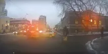 Проїзд перехрестя на жовтий сигнал сигнал