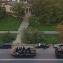 Сотні карабінерів на броньовиках зі стріляниною налякали жителів Кишинева карабінерів
