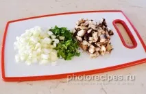 Курячий салат з ананасами. кубиком