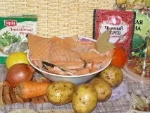 Суп з хребтів сьомги, рецепти з фото сьомги