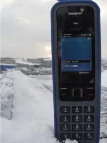 Тест мобільного супутникового телефону Inmarsat IsatPhone Pro – випробування холодом супутникового