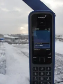 Тест мобільного супутникового телефону Inmarsat IsatPhone Pro – випробування холодом супутникового