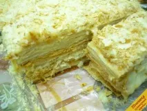 Торт Наполеон із листкового тіста (покроковий рецепт з фото) торт
