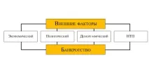 Зовнішні фактори банкрутства зовнішні