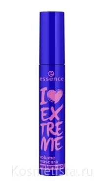 Водостійка об’ємна туш Essence I Love Extreme Volume Waterproof Mascara Есенс відгуки essence